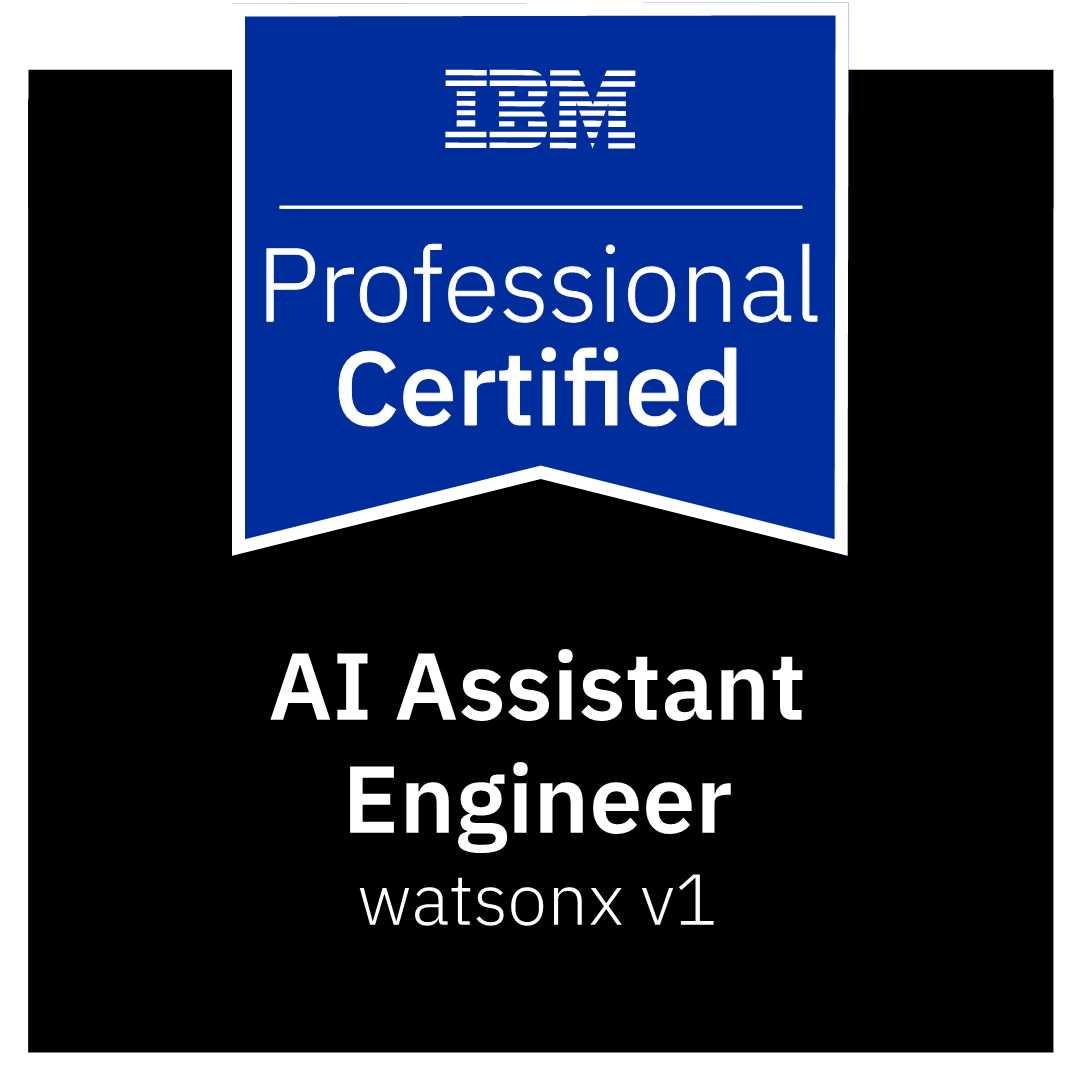 IBM watsonx AI Assistant Engineer v1 - Professional